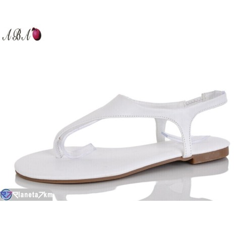 Босоніжки жіночі на літо (8 пар р.36-41) білий  "Aba"