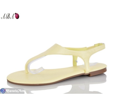 Босоніжки жіночі на літо (8 пар р.36-41) жовтий  "Aba"