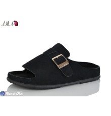 Шлепки жіночі на літо (8 пар р.36-41) чорний  "Aba"