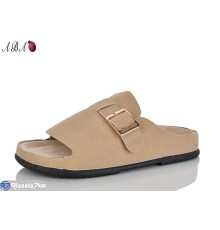 Шлепки жіночі на літо (8 пар р.36-41) бежевий  "Aba"