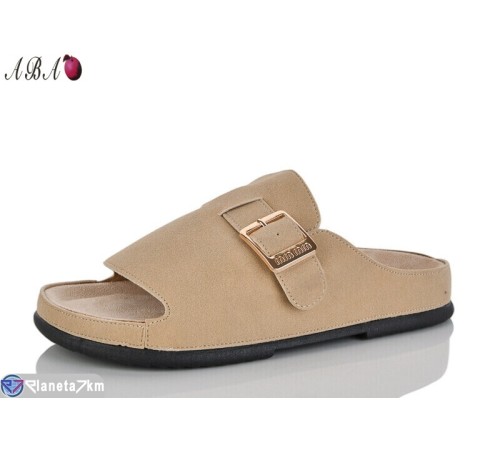 Шлепки жіночі на літо (8 пар р.36-41) бежевий  "Aba"