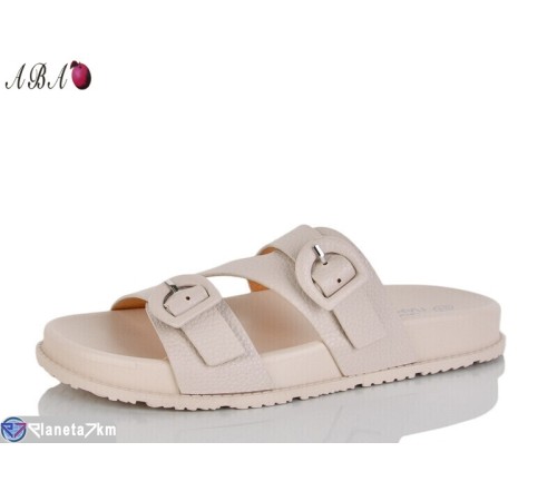Шлепки жіночі на літо (8 пар р.36-41) бежевий  "Aba"