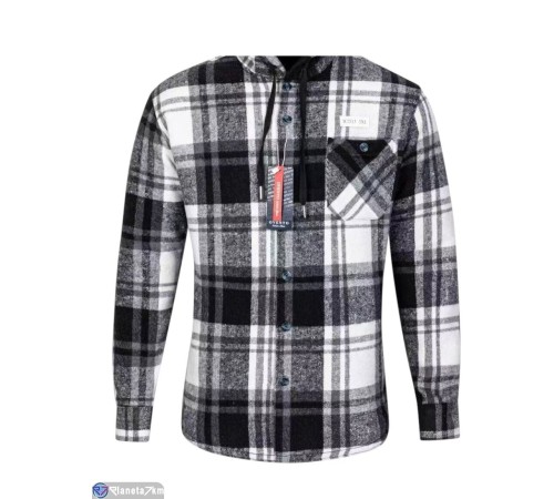 Сорочка чоловіча на весну/осінь (5 шт. р.сетка XL-5XL) сірий  "Peton"