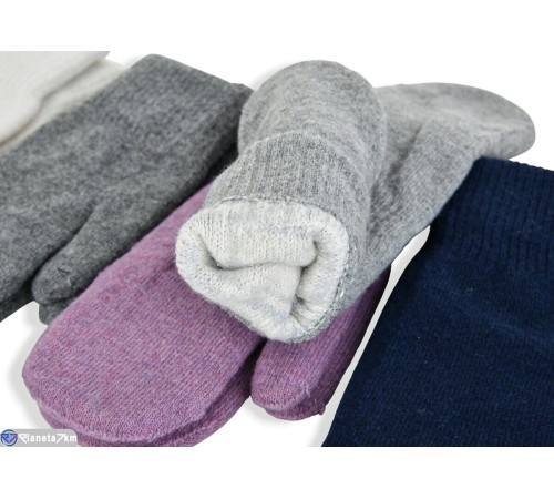Рукавиці жіночі на зиму (12 шт. р.сетка One size) мікс  "KaPira"
