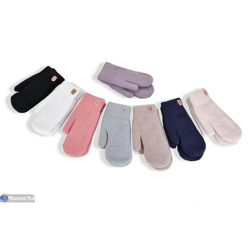 Рукавиці жіночі на зиму (12 шт. р.сетка One size) мікс  "KaPira"