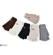 Рукавички жіночі на зиму (12 шт. р.сетка One size) мікс  "KaPira"