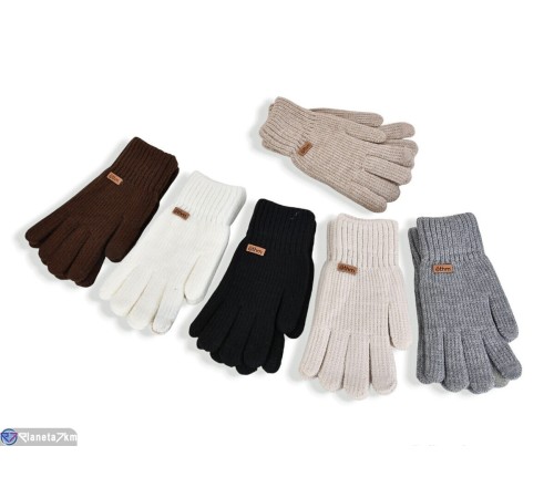 Рукавички жіночі на зиму (12 шт. р.сетка One size) мікс  "KaPira"