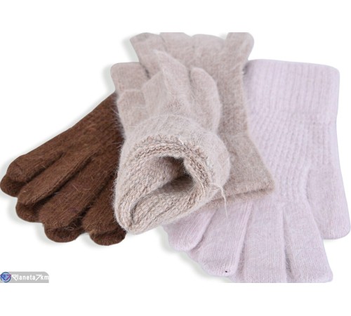 Рукавички жіночі на зиму (12 шт. р.сетка One size) мікс  "KaPira"