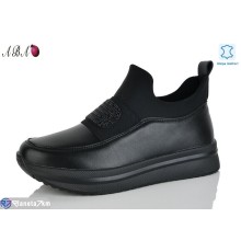 Туфлі жіночі на весну/осінь (8 пар р.37-41) чорний  "Aba"