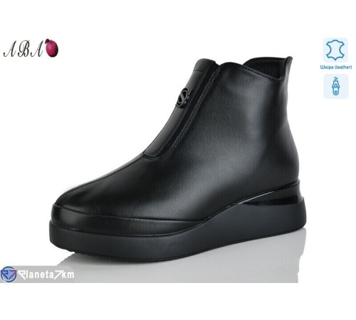 Черевики жіночі на весну/осінь (6 пар р.36-41) чорний  "Aba"