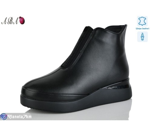 Черевики жіночі на весну/осінь (6 пар р.36-41) чорний  "Aba"