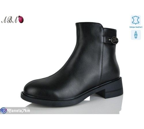 Черевики жіночі на весну/осінь (6 пар р.36-41) чорний  "Aba"