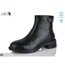 Черевики жіночі на весну/осінь (6 пар р.36-41) чорний  "Aba"
