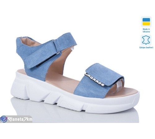 Босоніжки жіночі на літо (6 пар р.36-40) блакитний  "LIKA"