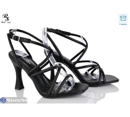 Босоніжки жіночі на літо (6 пар р.36-40) чорний  "Red Sun"