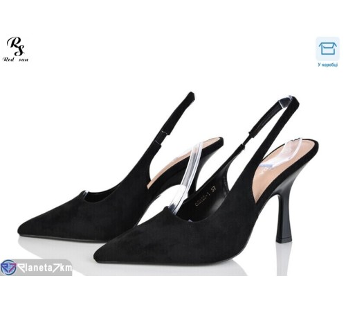 Туфлі жіночі на літо (6 пар р.36-40) чорний  "Red Sun"