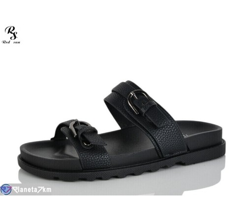 Шлепки жіночі на літо (8 пар р.36-41) чорний  "Red Sun"