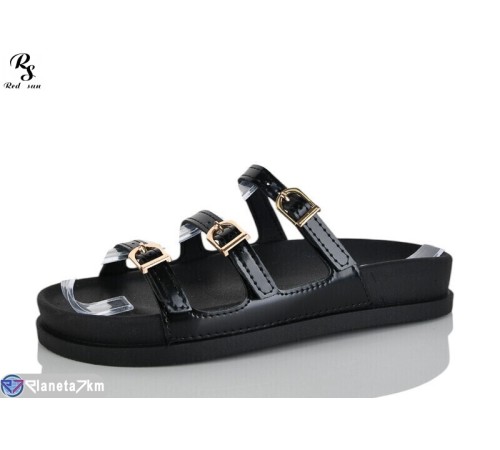 Шлепки жіночі на літо (8 пар р.36-41) чорний  "Red Sun"