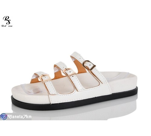 Шлепки жіночі на літо (8 пар р.36-41) білий  "Red Sun"