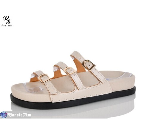 Шлепки жіночі на літо (8 пар р.36-41) бежевий  "Red Sun"