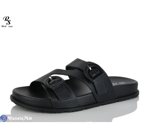 Шлепки жіночі на літо (8 пар р.36-41) чорний  "Red Sun"