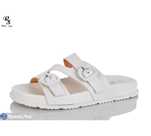 Шлепки жіночі на літо (8 пар р.36-41) білий  "Red Sun"