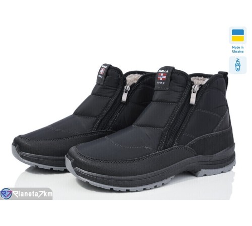 Черевики чоловічі на зиму (8 пар р.40-45) чорний  "OLLA"