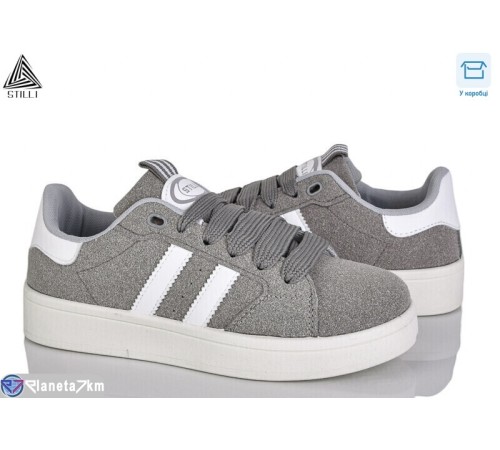 Кросівки жіночі на весну/осінь (8 пар р.36-41) сірий  "STILLI Group"