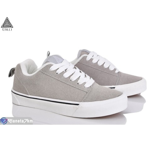 Кеди жіночі на весну/осінь (8 пар р.36-41) сірий  "STILLI Group"