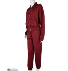 Спортивний костюм жіночий на весну/осінь (3 шт. р.сетка S-L) бордовий  "Mirella"