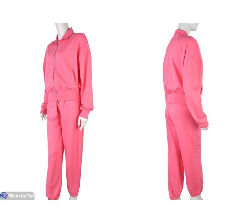 Спортивний костюм жіночий на весну/осінь (3 шт. р.сетка S-L) рожевий  "Mirella"