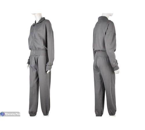 Спортивний костюм жіночий на весну/осінь (3 шт. р.сетка S-L) сірий  "Mirella"