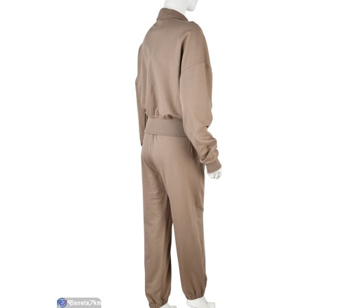 Спортивний костюм жіночий на весну/осінь (3 шт. р.сетка S-L) коричневий  "Mirella"