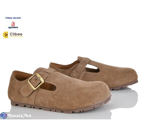 Дитячі туфлі на весну/осінь (8 пар р.30-37) коричневий  "BELIES-D"