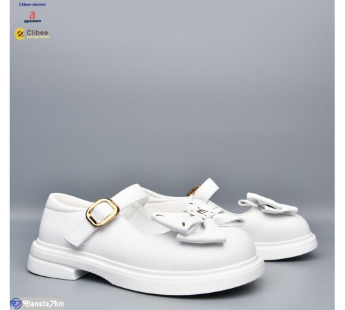Дитячі туфлі на весну/осінь (6 пар р.32-37) білий  "BELIES-D"