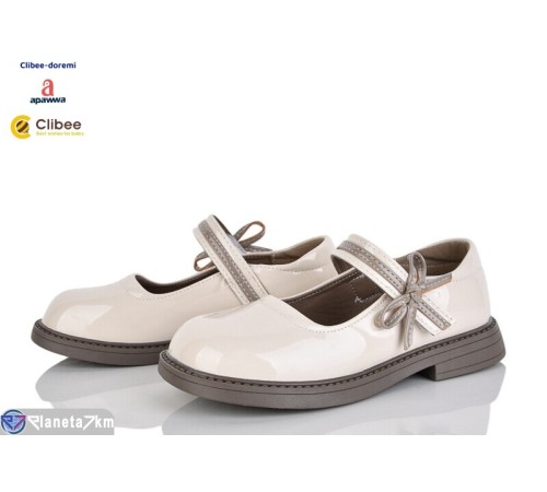 Дитячі туфлі на весну/осінь (6 пар р.32-37) бежевий  "BELIES-D"