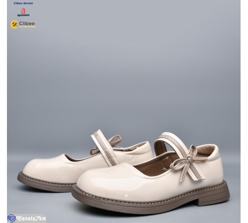 Дитячі туфлі на весну/осінь (6 пар р.32-37) бежевий  "BELIES-D"