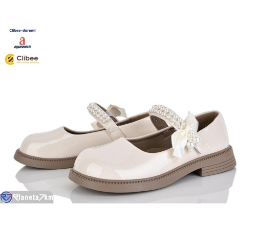 Дитячі туфлі на весну/осінь (6 пар р.32-37) бежевий  "BELIES-D"