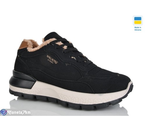 Кросівки жіночі на зиму (8 пар р.36-41) чорний  "LUCKY"