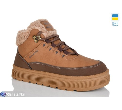 Черевики жіночі на зиму (8 пар р.36-41) camel  "LUCKY"