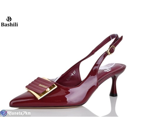 Туфлі жіночі на літо (6 пар р.35-40) бордовий  "Башили"