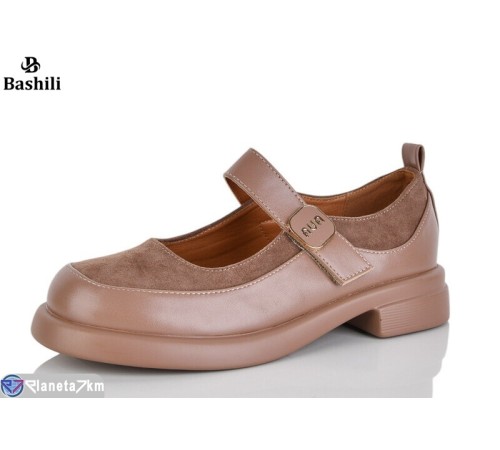 Дитячі туфлі на весну/осінь (8 пар р.32-37) коричневий  "Башили"