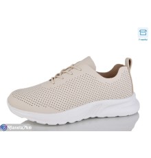 Кросівки жіночі на весну/осінь (8 пар р.36-41) бежевий  "CLAN"