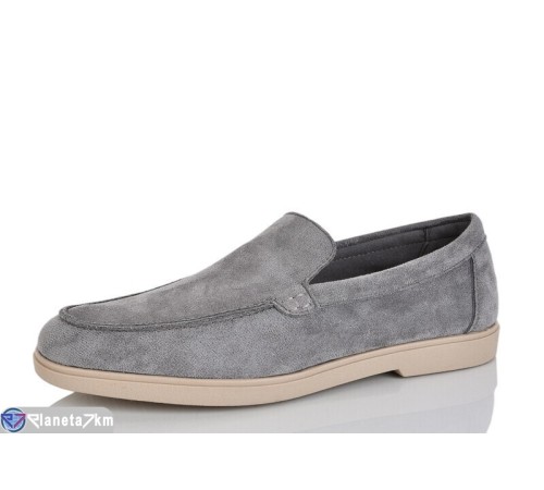 Туфлі чоловічі на весну/осінь (8 пар р.40-45) сірий  "Fudian"