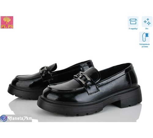 Туфлі жіночі на весну/осінь (6 пар р.36-40) чорний  "PLPS"