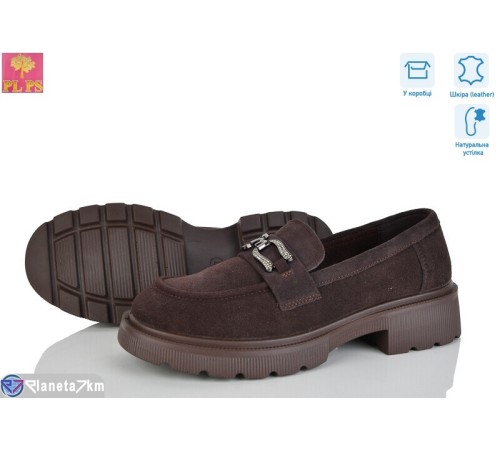 Туфлі жіночі на весну/осінь (6 пар р.36-40) коричневий  "PLPS"