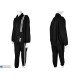 Спортивний костюм жіночий на весну/осінь (3 шт. р.сетка XL-3XL) чорний  "Mirella"