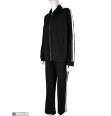 Спортивний костюм жіночий на весну/осінь (3 шт. р.сетка M-XL) чорний  "Mirella"