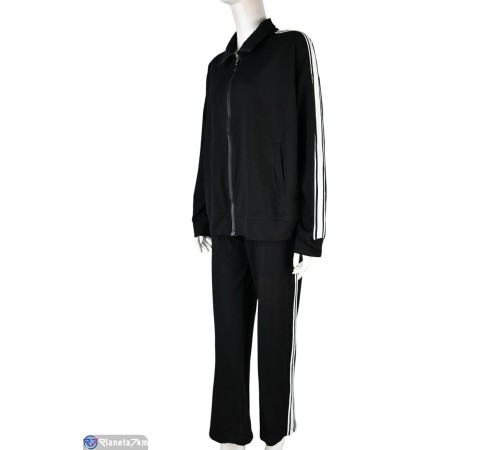 Спортивний костюм жіночий на весну/осінь (3 шт. р.сетка M-XL) чорний  "Mirella"