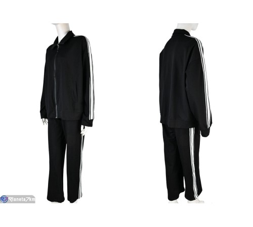 Спортивний костюм жіночий на весну/осінь (3 шт. р.сетка M-XL) чорний  "Mirella"